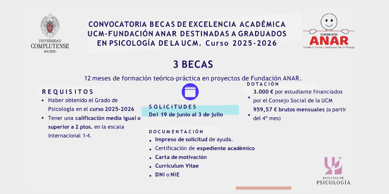 CONVOCATORIA PREMIO EXCELENCIA ACADÉMICA UCM-FUNDACIÓN ANAR